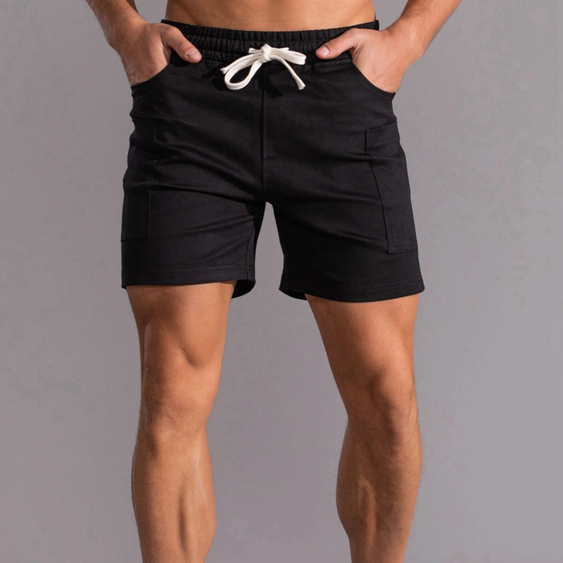 Bolsillos Diseño Surf Pure Color Trunks Deportes transpirable Traje de baño para hombre