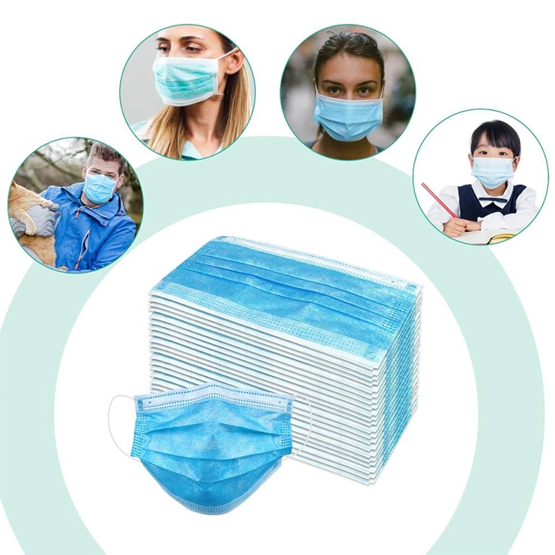 Blue Disposable 3ply Non Woven Surgical Medical Face Mask Approved for Home Office Hospitalshot Sale Products7 Buyers