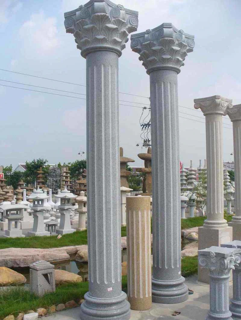 Interior Design Pillars Stone Column Cap and Base