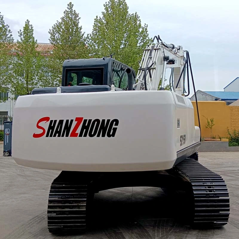 China Excavator Price 16 Ton Hydraulic Wheel Excavation Szl155 for Sale Construction Heavy Equipments