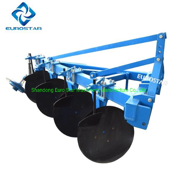 1lyt-430 Width 1.2m Hanging Disc Plough for 80-100HP Tractor Heavy Duty Paddy Filed Farm Hydraulic Flip Plow Drive One Way Round Tube Agricultural Machinery