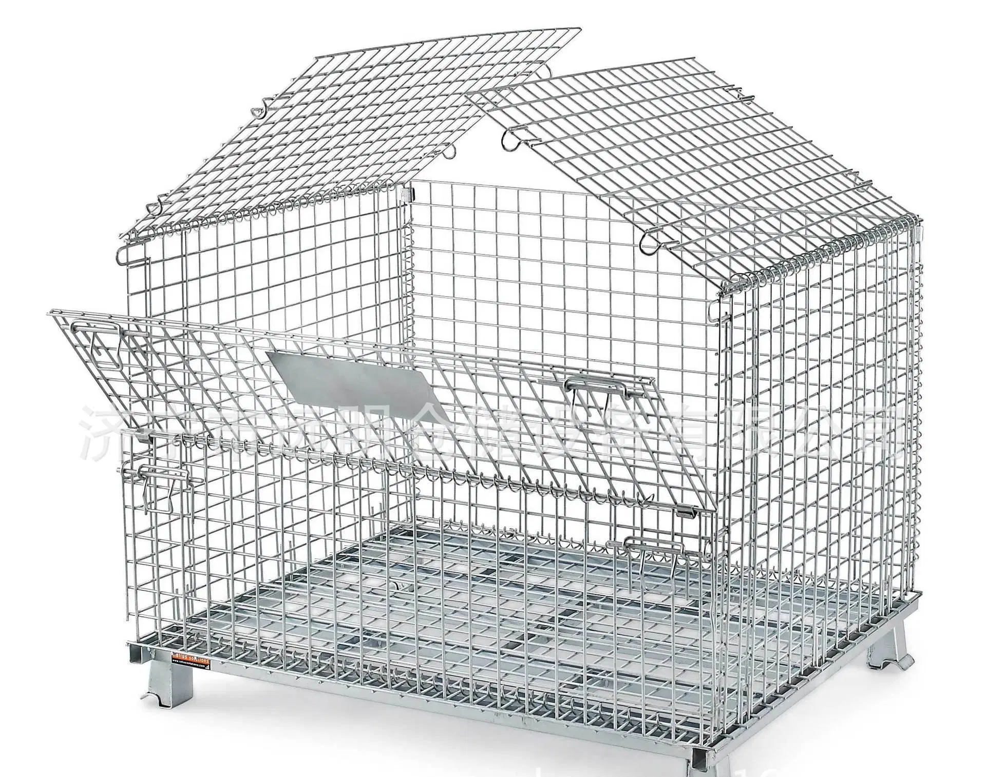 Foldable Galvanized Wire Mesh Container