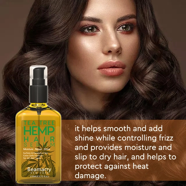 OEM Private Label Famous Brands Hair Oil Collagen Hair Care Products Best Hair Growth Products Tea Tree Hemp Hair Serum
