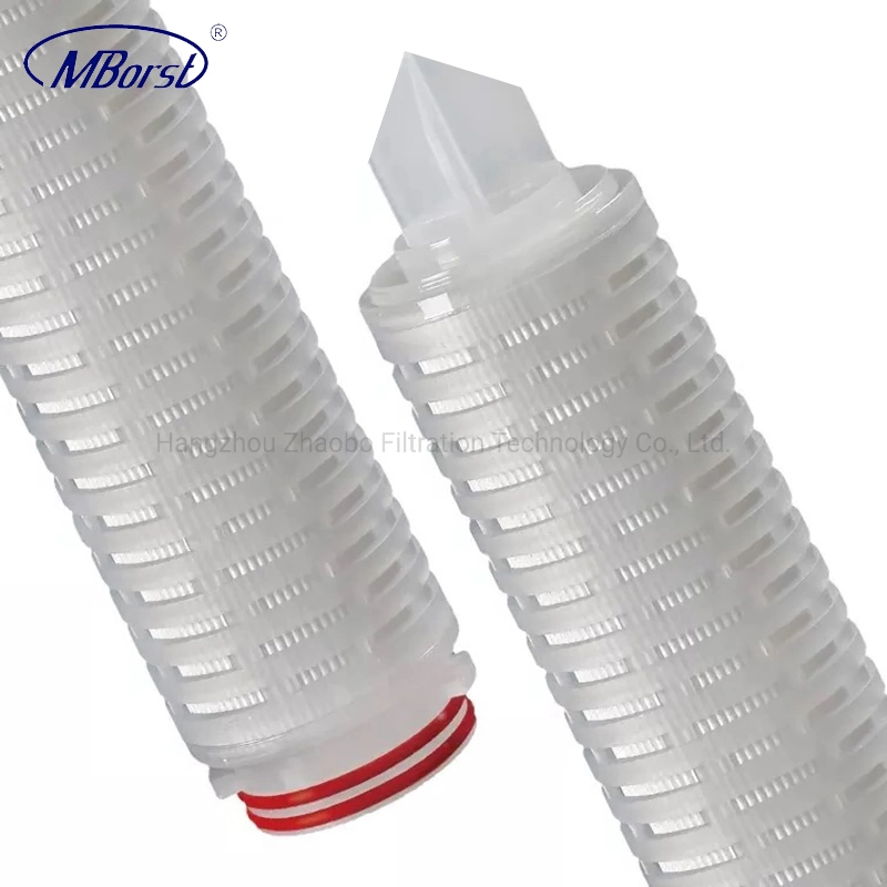 Wholesale/Supplier PP/Pes/PTFE/PVDF/Nylon Pleated Water Filter Cartridge Code7 0.2 Micron 5/10/20/30/40" Hydrophobic PTFE Air Oil Filter Element for Water Purifier Soe