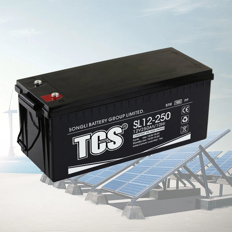 TCS VRLA AGM Solar Deep Cycle Telecom Seal plomo ácido Dry 12V 250ah Comercio de baterías para equipos de comunicación