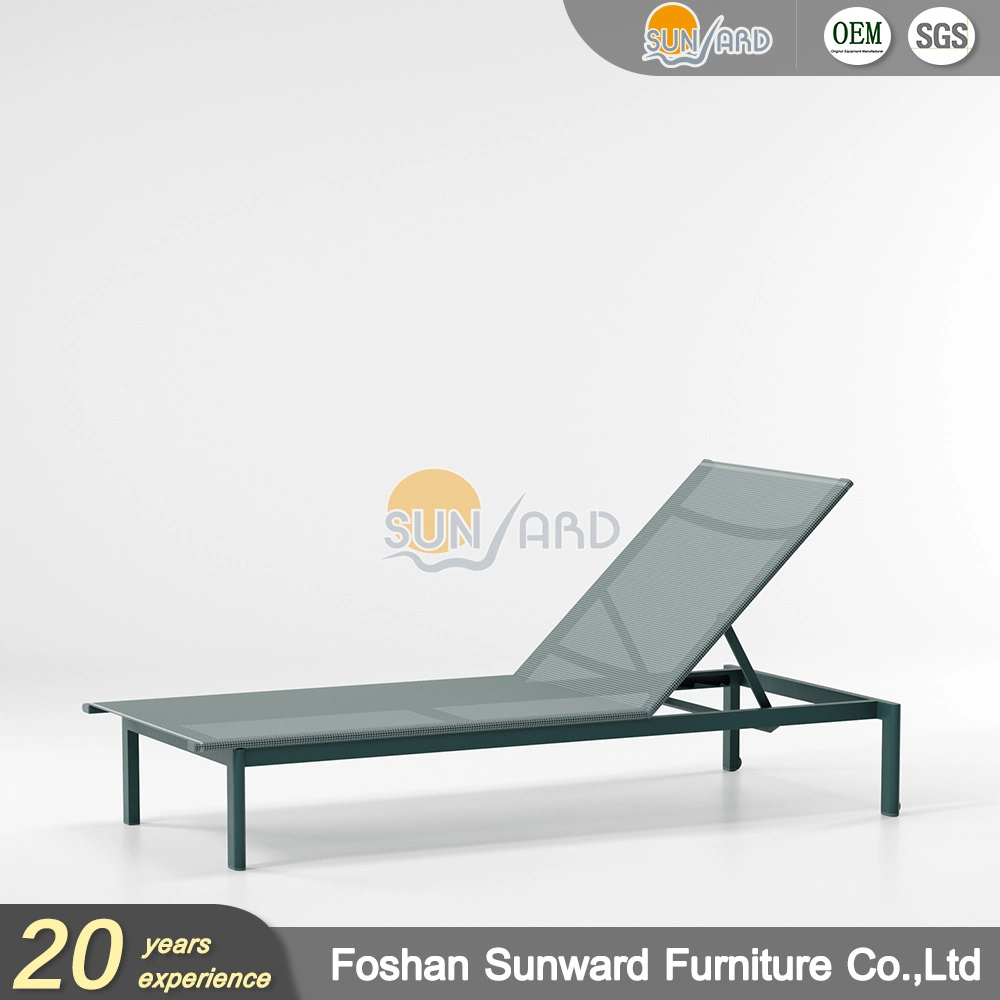 Customized Modern Outdoor Garden Resort Hotel Swimming Pool Beach Bed Aluminum Chaise Lounge