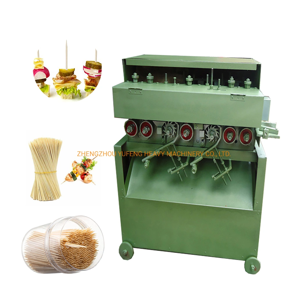 Automatic Bamboo Wood Wooden Toothpick BBQ Round Incense Stick Chopstick Making Machine