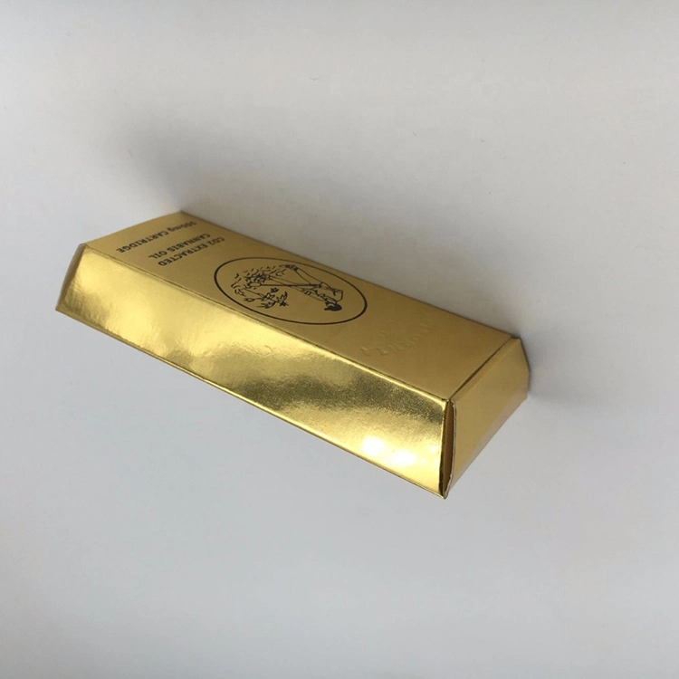 La barra de oro personalizado Embalaje del cartucho de Vape 2022.