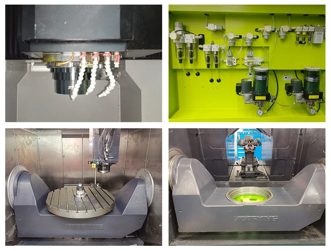 CNC de alta velocidade em aço de 5 eixos para fresadora Máquina de processamento de metais ferramenta Auto Car Lamp Máquina de processamento de moldes Gmu700