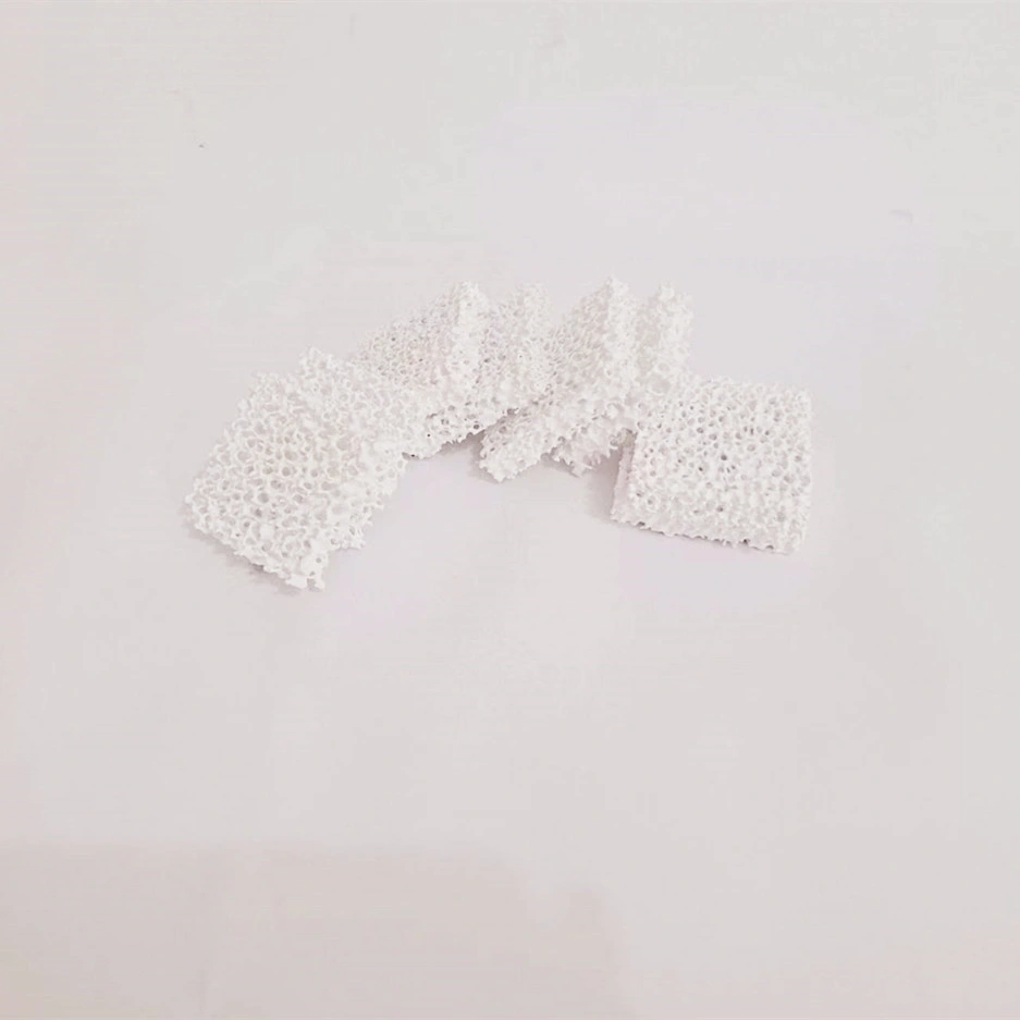 Resistance Alumina Ceramic Foam Filter Casting Filtration 75*50*22mm 15ppi