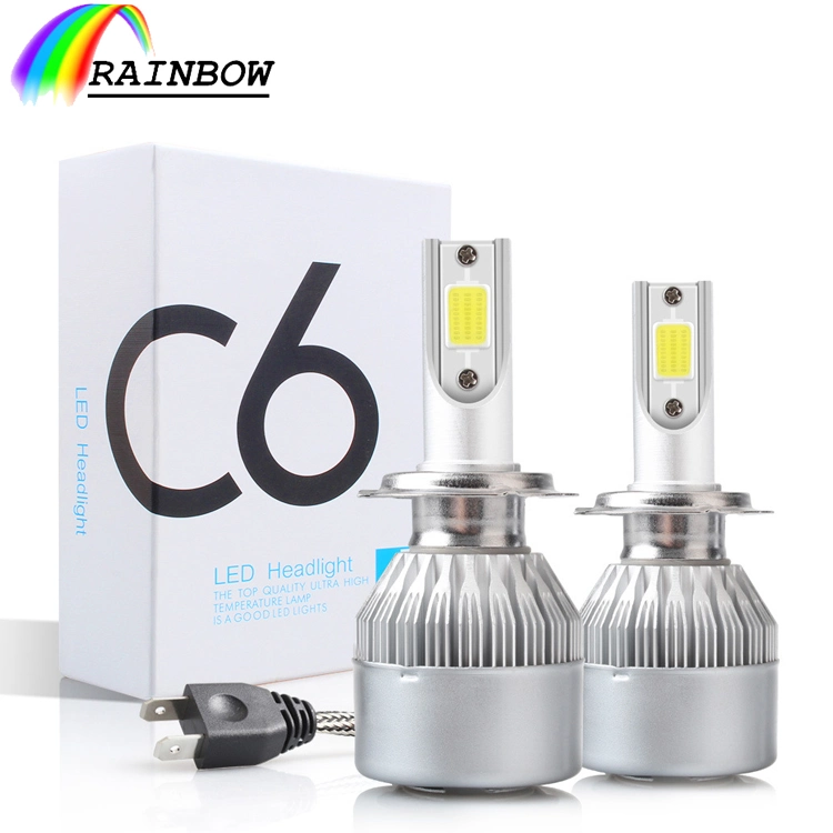 12000lm Auto Part C6 H4 H11 H1 9005 9006 H7 Car Lamp Halogen Bulbs Headlight LED Light Ceiling Lighting LED Bulb