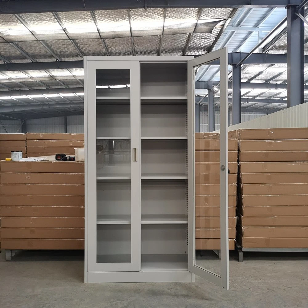 China Armario de vidrio Swing Puerta Armario Muebles metálicos de llenado Gabinetes Proveedor