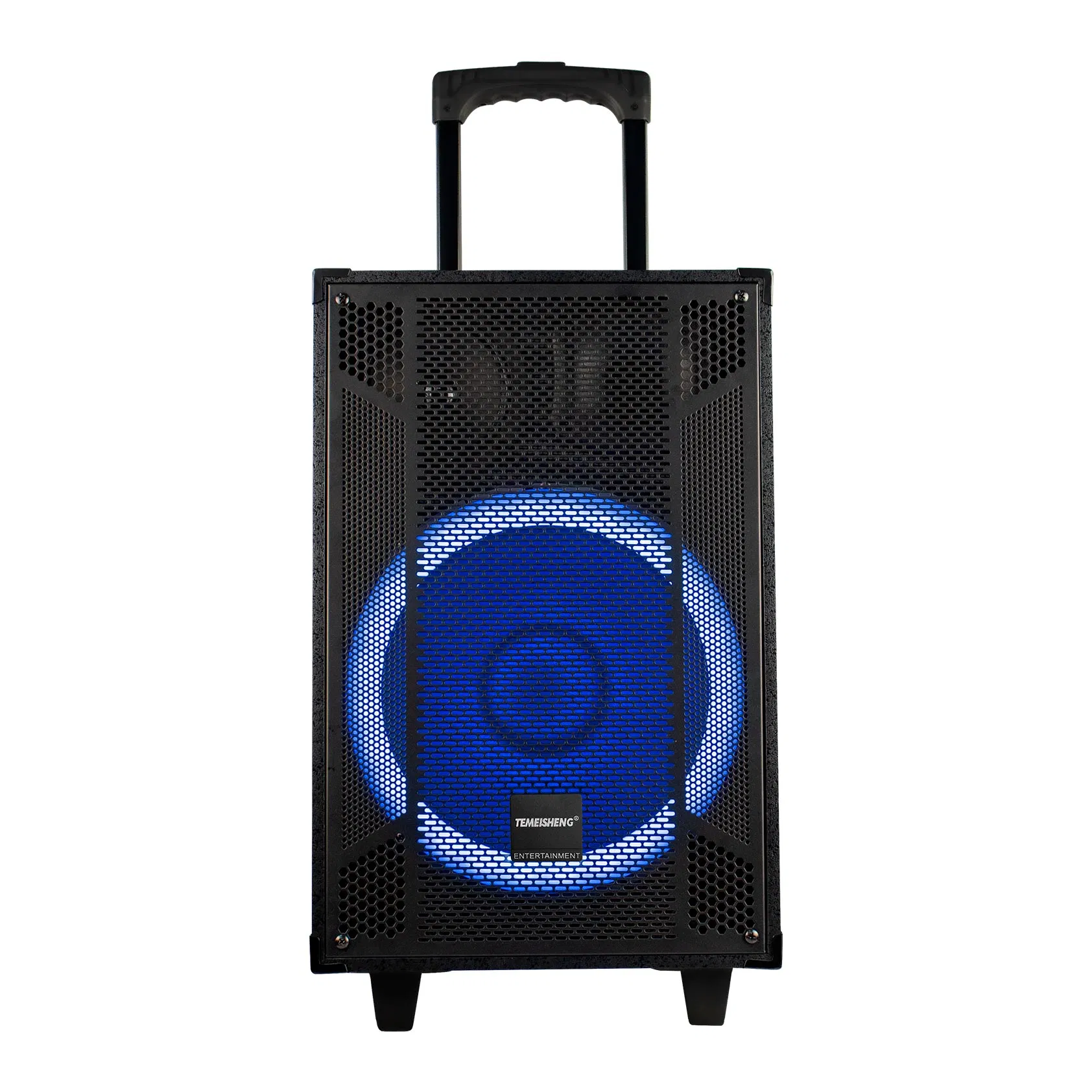 Audio profesional Temeisheng Carro recargable de altavoz de 12 pulgadas con pantalla LCD de 30W el altavoz Bluetooth