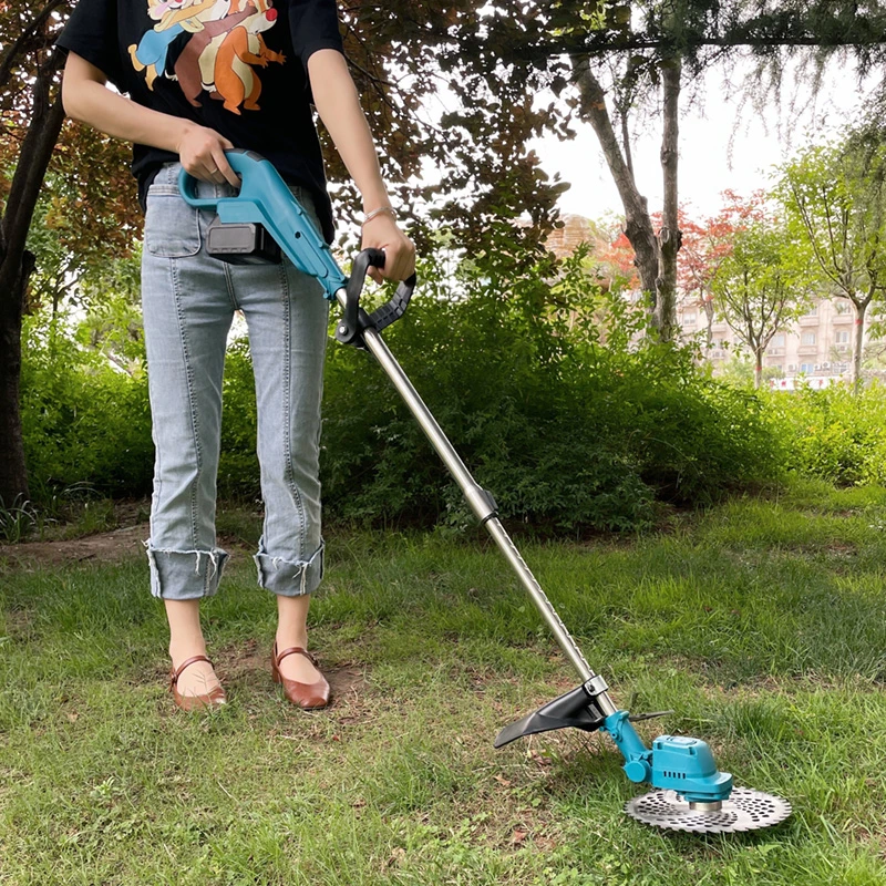 Herramientas de jardín pequeño cortadora de césped de hierba Mini recargable alimentación Barbero Weeder cepillo eléctrico de batería portátil Cutter Asd Auston 453