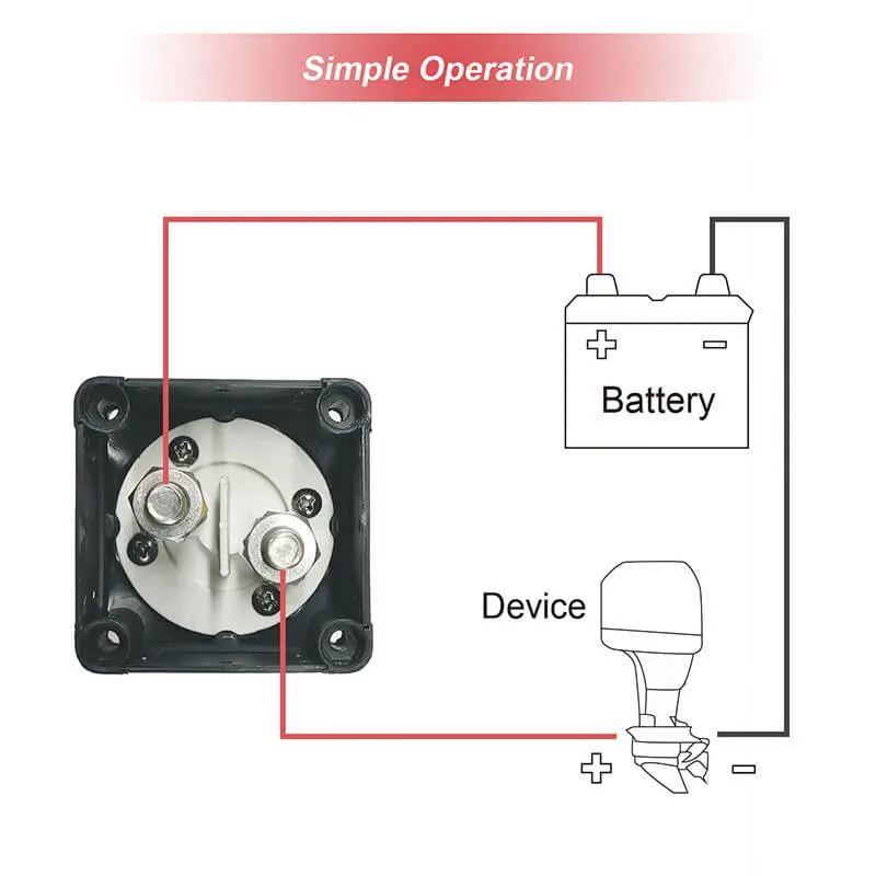 Le sectionneur de batterie 12V 24V Master de l'interrupteur de coupure de l'isolateur