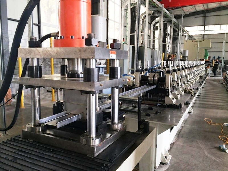 Galvanized Perforated Steel Cable Tray Cable Ladder Roll Forming Machine WIth 1 Year Aftersales Service