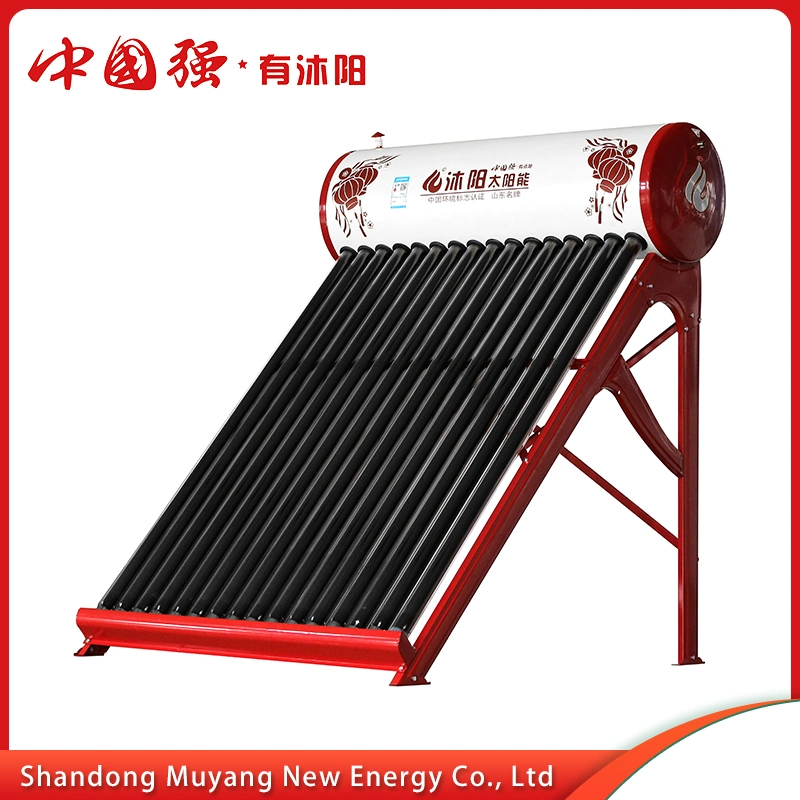 Importiert SUS304-2b Food Grade Edelstahl, Dicke von 0,41mm Warmwasser-Heizung Neues Design Solar Water Heater mit rundem Rahmen