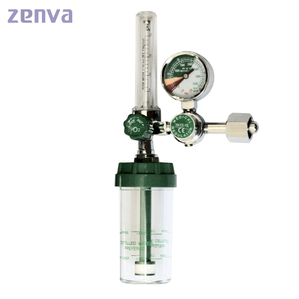 Medical Oxygen Regulator with Flowmeter and Humidifier Bottle