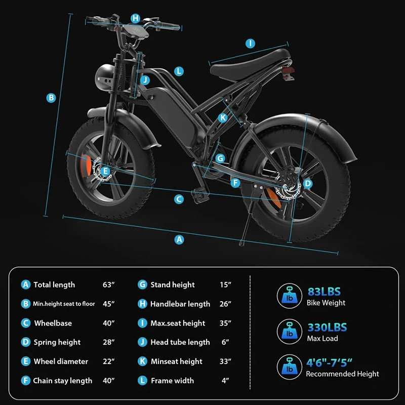 Neu entwickelte Ouxi H9 Fat Tire Off-Road Elektro-Scooter Ouxi V8 Electric City Bike Adult erschwingliches Motorrad