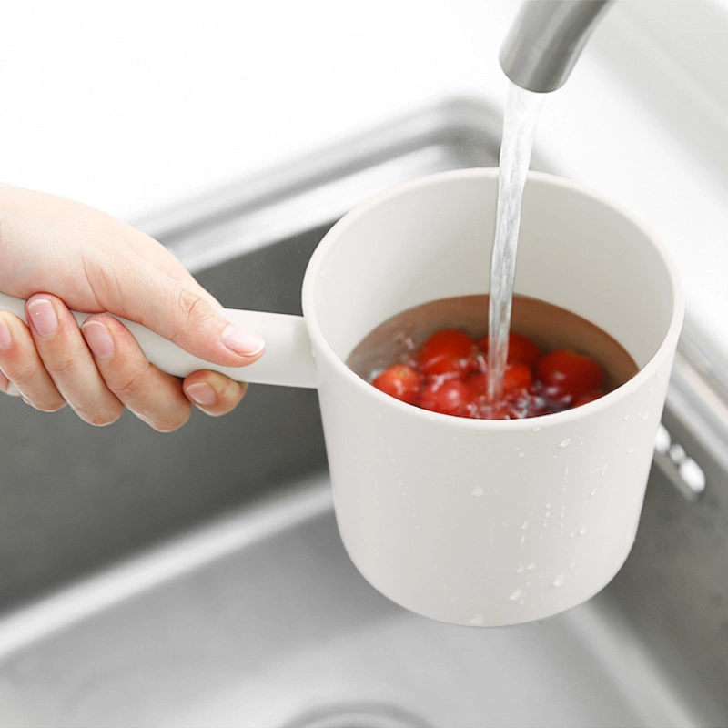 Armazenamento de cozinha plástico Ladle casa espessada com pega longa caixa