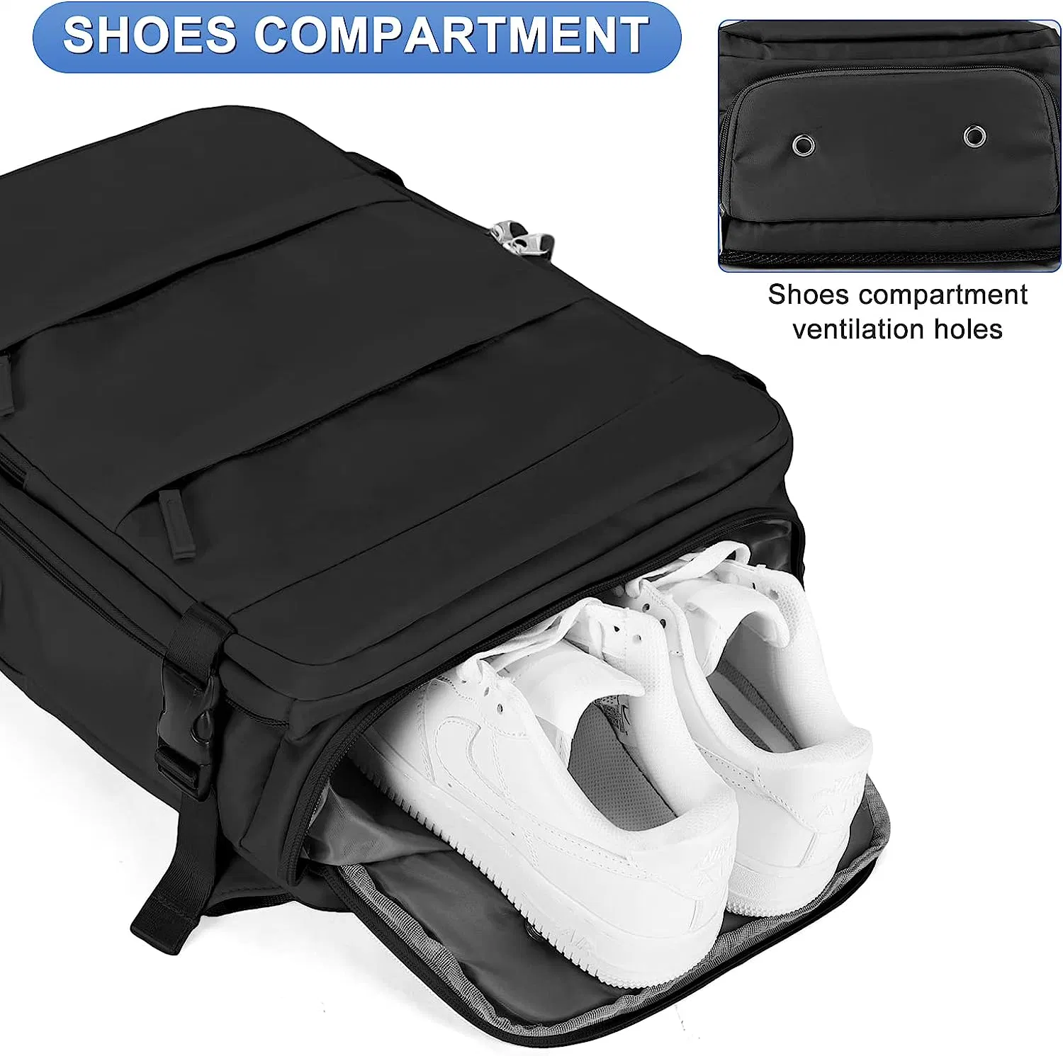 OEM haute qualité femmes hommes Voyage Carry on Backpack Business Sac de sport étanche à bord de voyage Sac de jour décontracté bagages de randonnée sac à dos