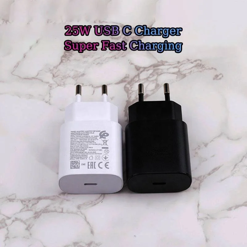 Premium Quality for Charger 25W 45W Super Fast Charger Us EU UK Plug USB C Power Adapter for S22 S21 Note10