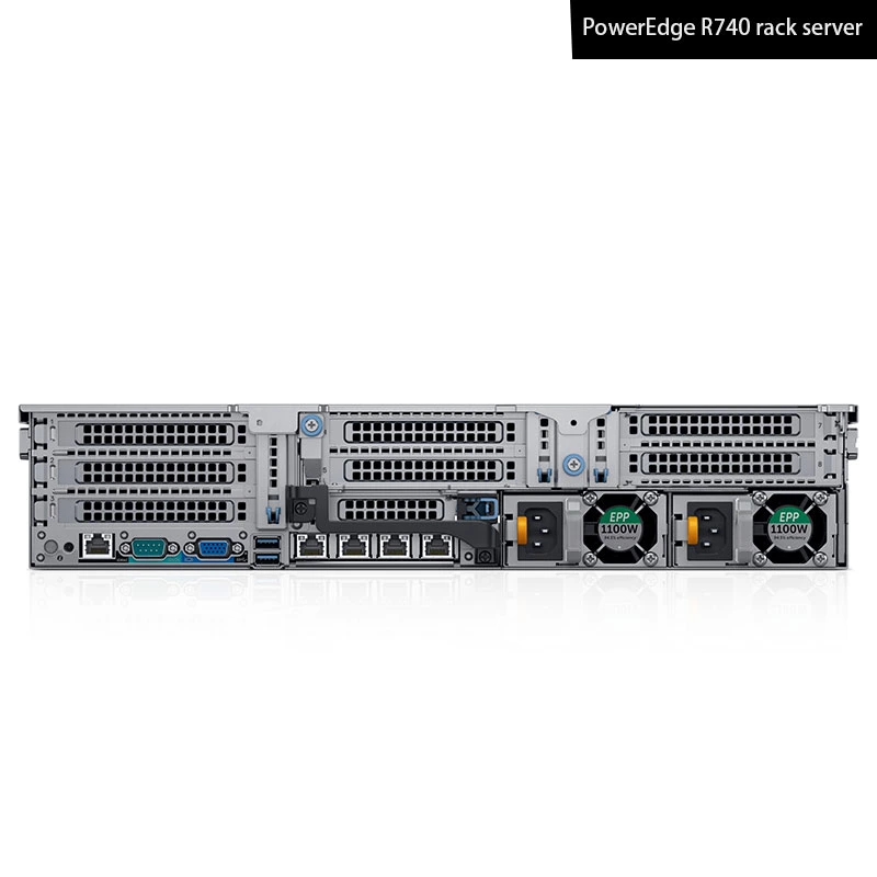 Econômico R740 2U para rack de servidor de rede EMC SERVIDOR POWEREDGE