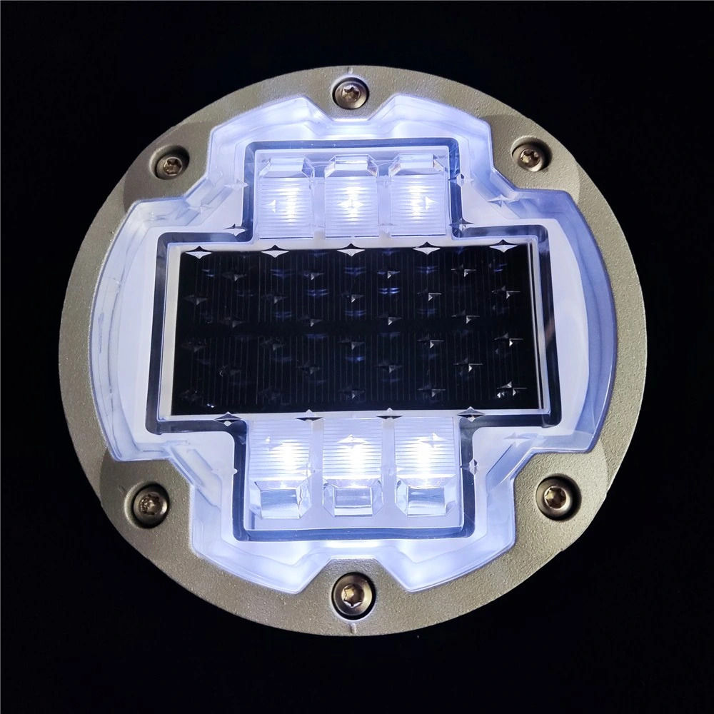 Aluminum Round Embedded LED Cat Eye Light Reflector Highway Flashing Underground Pavement Marker Solar Powered Road Stud for Philippine Market