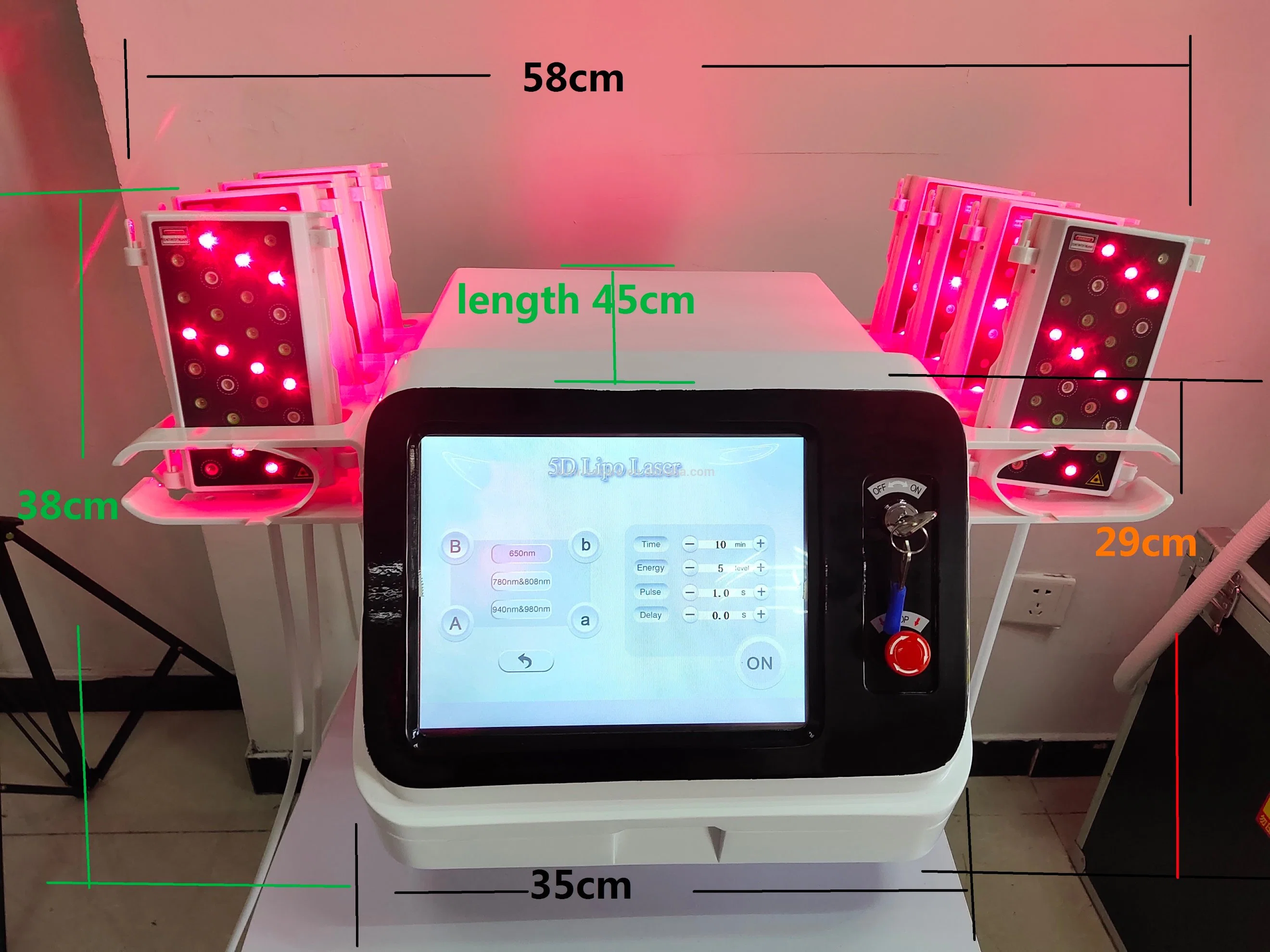 La plus efficace de réduction de la Cellulite Lipo Laser rouge corps la réduction des graisses de contourage 5D Lipo Laser la perte de poids minceur Lipolaser de la machine