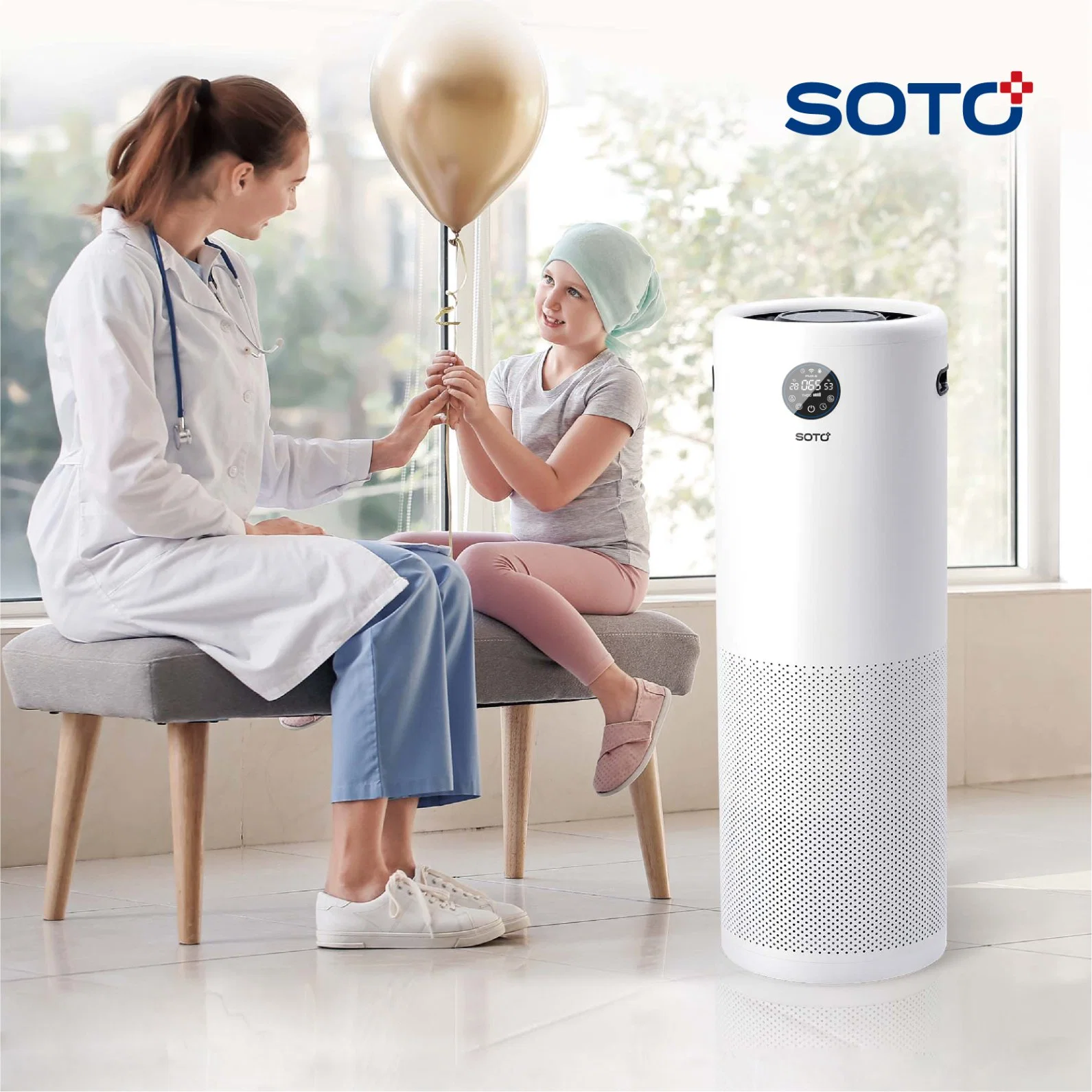 Soto-Y6 Portable Plant Purifier Medical UV Guangdong School Ionic Commercial Air Purifier