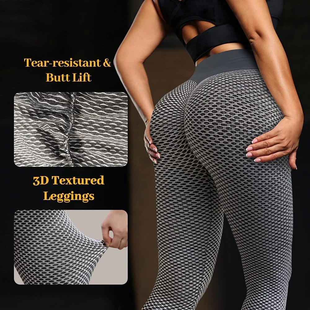 High Waist Butt Lifting Tummy Control Workout Women Yoga Pants for Gym Sports