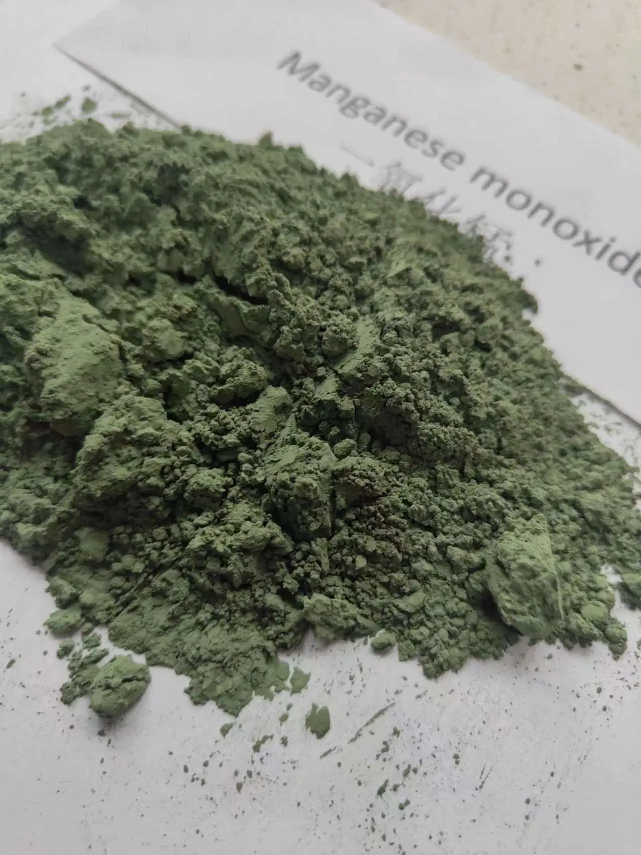 Manganese Monoxide Powder, Superfine and High Purity, Wholesale/Supplier Green Powder, Lithium Manganese Oxide Battery, Feed Additive