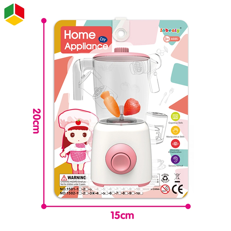 QS Maison appareil ensemble de cuisine jouet plastique jouets à piles Pink machine électronique à jus pour enfants Sprétendre Toy