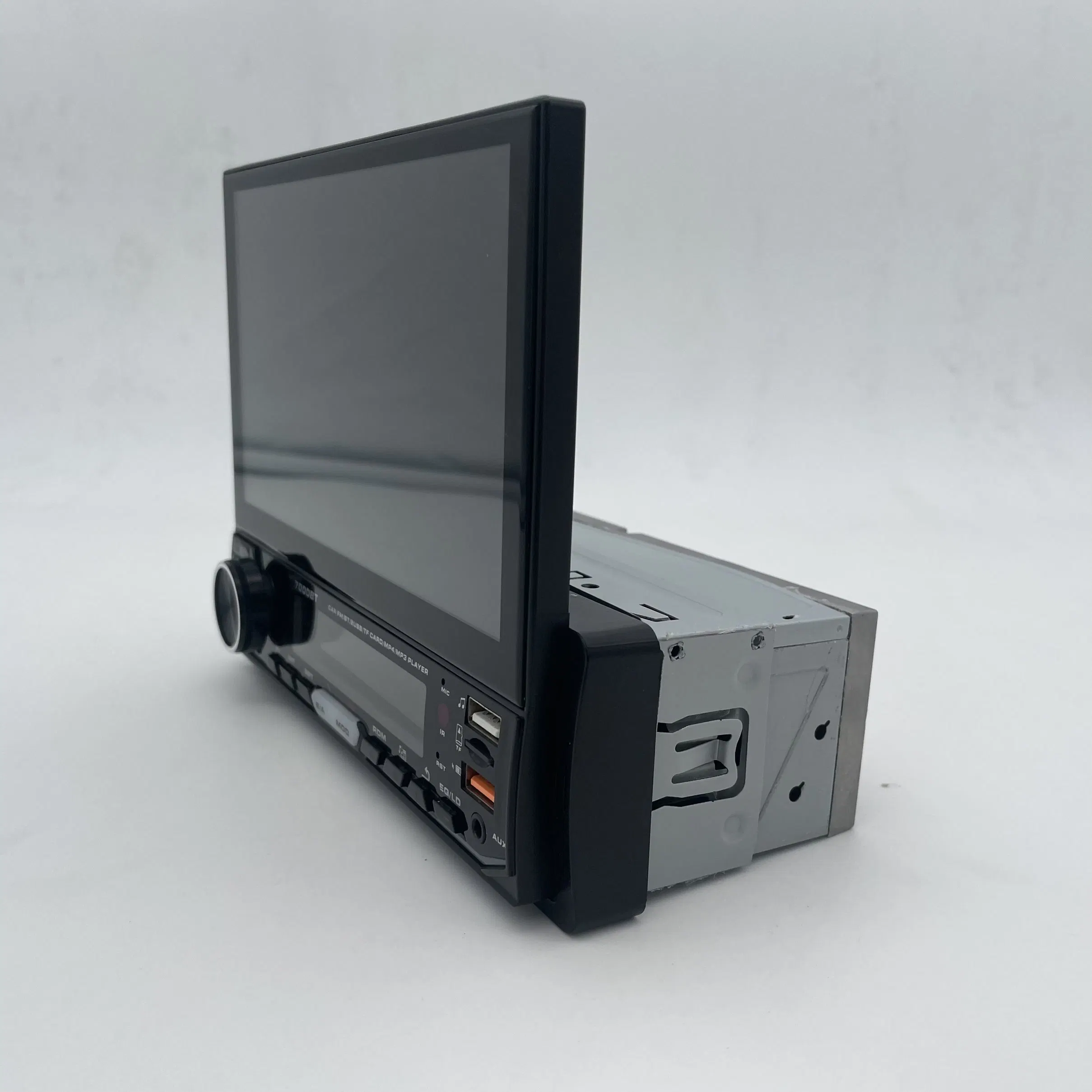 Radio de voiture 1DIN Lecteur multimédia MP5 rétractable automatique Lecteur DVD vidéo stéréo de voiture de 7 pouces