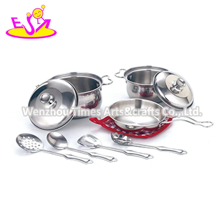 Wholesale 24 PCS Stainless Steel Toy Pots and Pans Set for Children M03A004