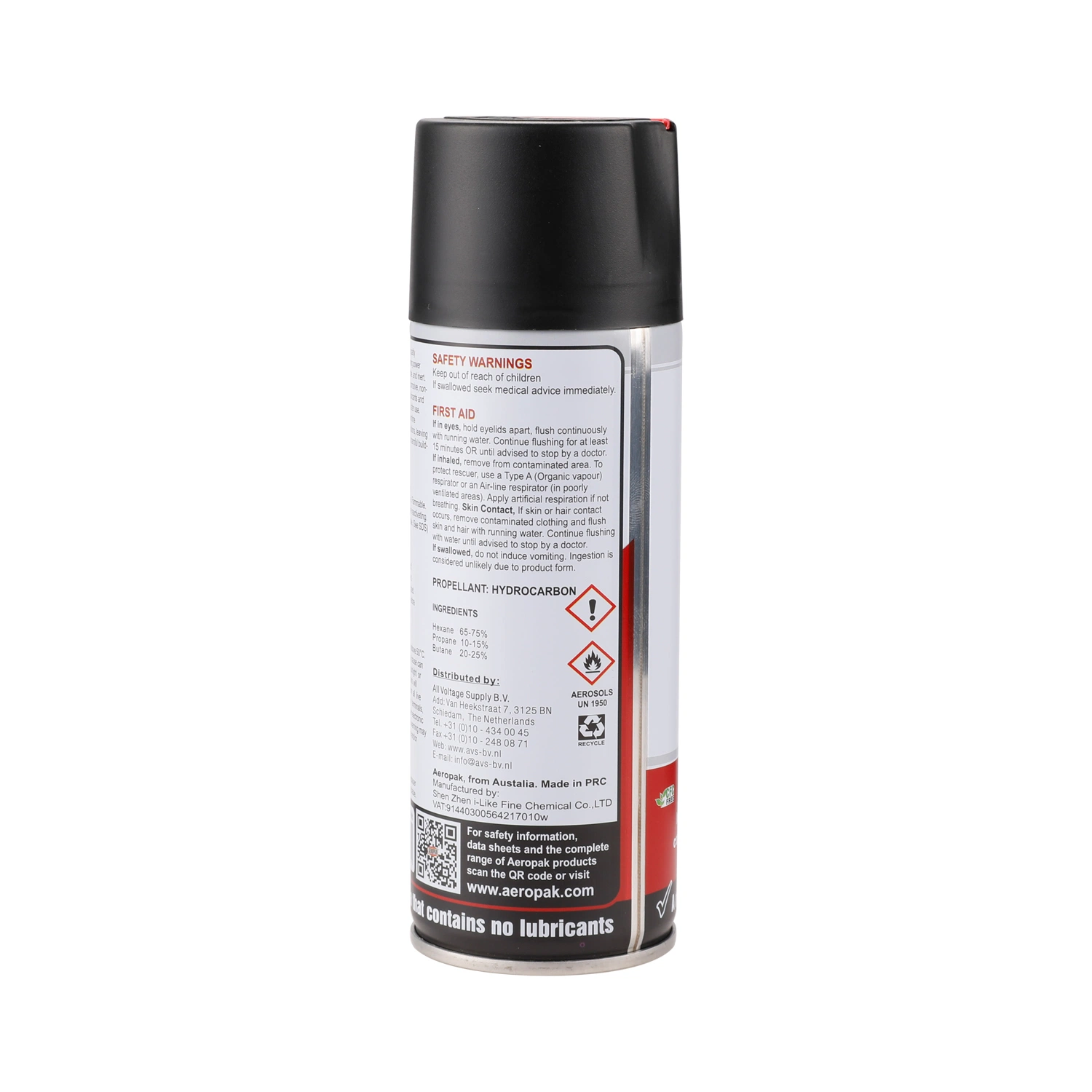 200ml Aerosol limpador de contato elétrico Spray para a indústria