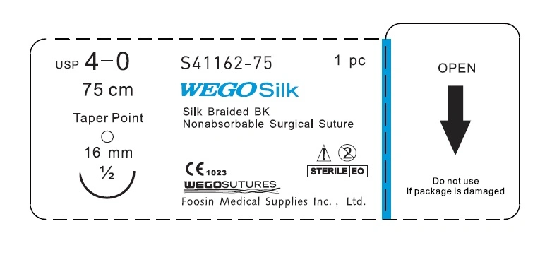 Wego Black Color Silk Surgical Suture Products