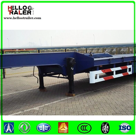 3 Axle Low Bed Semi Trailer Low Loader Trailers for Excavators