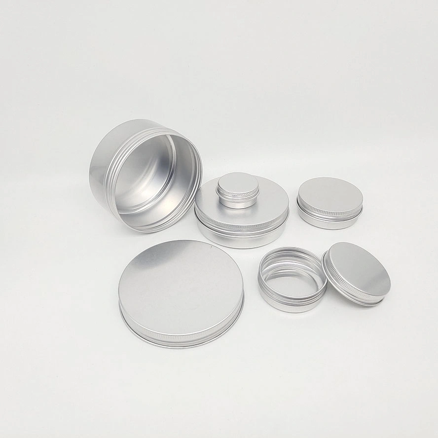 Empty Aluminum Jar for Cosmetics Chemicals Packaging Cans 30g 50g 100g 150g