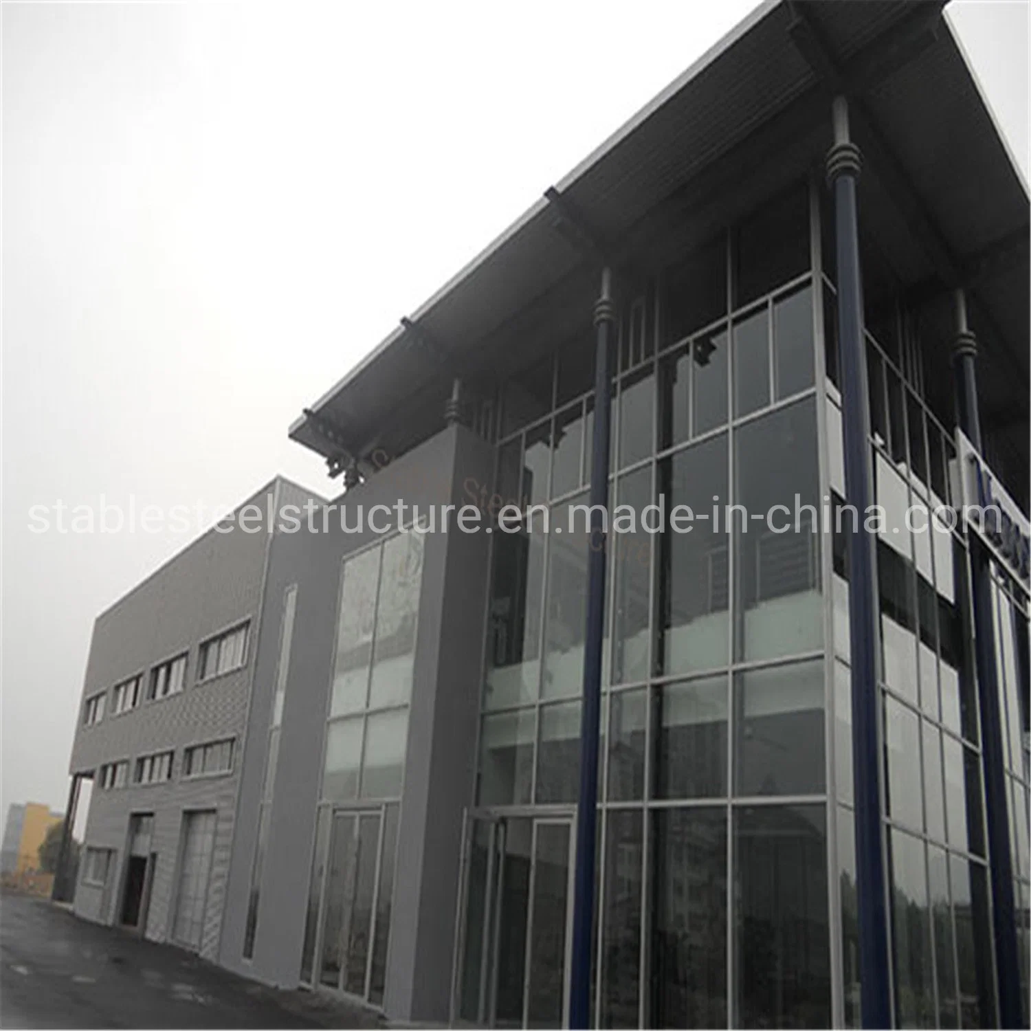 Prefabricated Steel Structure Construction Building Prefab Hangar Hall Metal Warehouse