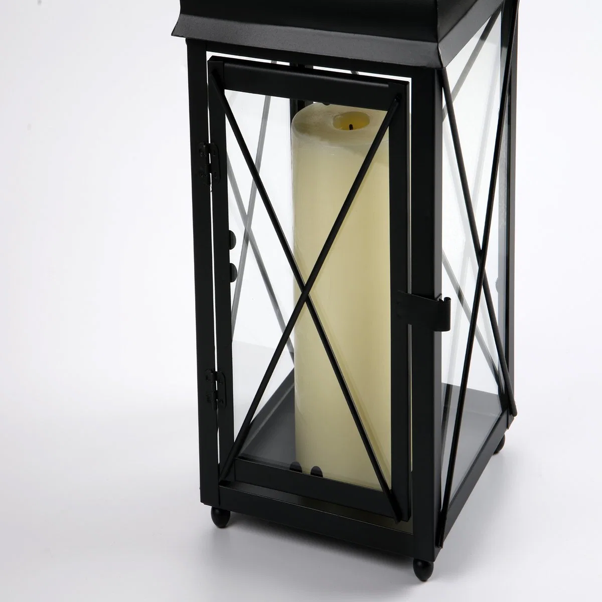 Personalidade criativa candeeiro de mesa Espelho Cruz exótico Lâmpada Marroquino Style Preto e Branco Two-Color ferro forjado decoração Casa noturna velas decorativas Lantern