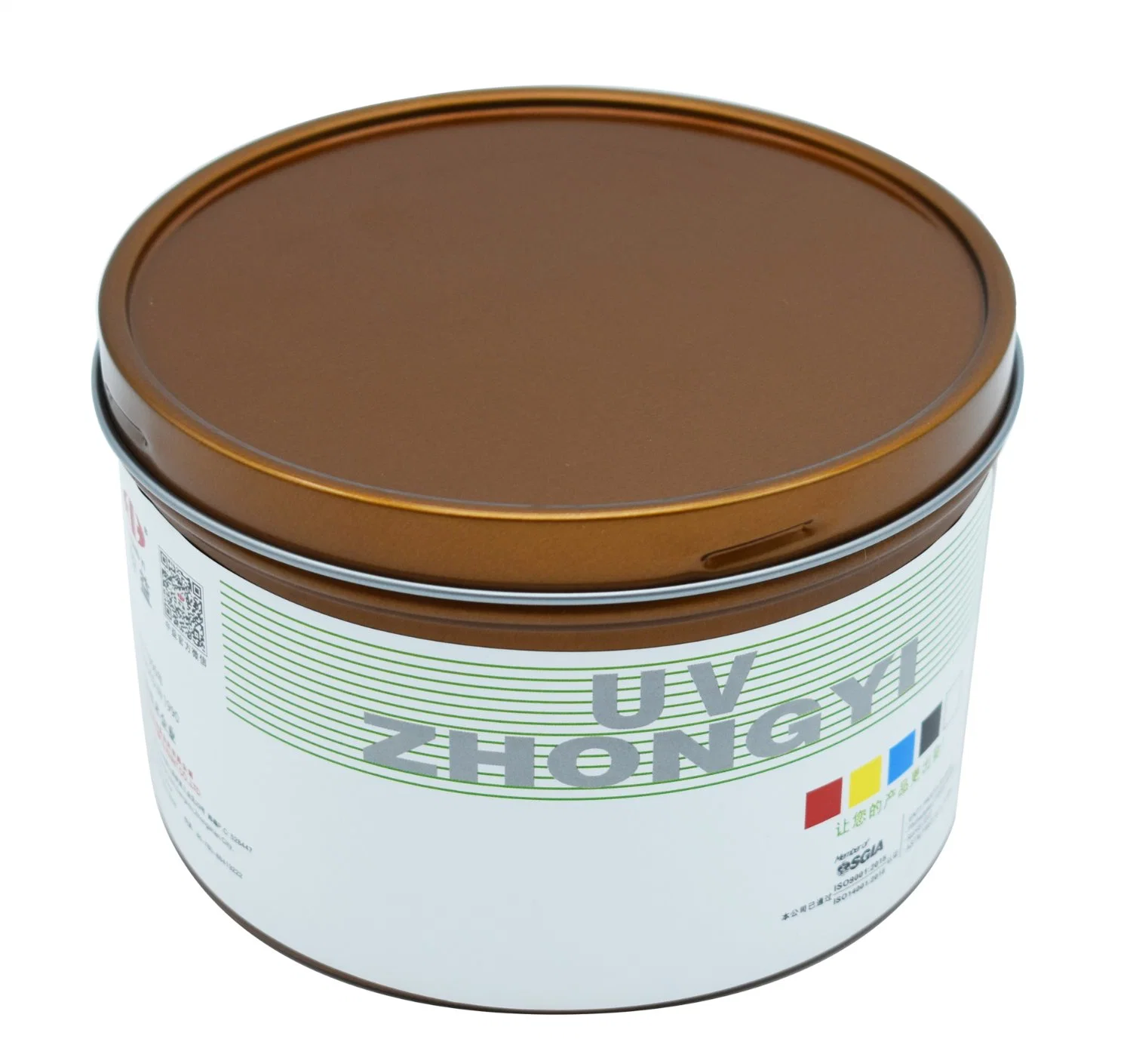 Tinta giratoria de impresión offset de tinta de cuatro colores serie UVU-Nr de Zhongyi CMYK