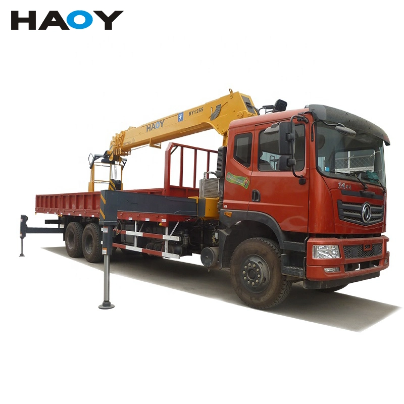 China Made 12 Ton Hydraulic Truck Crane Mounted Lifting