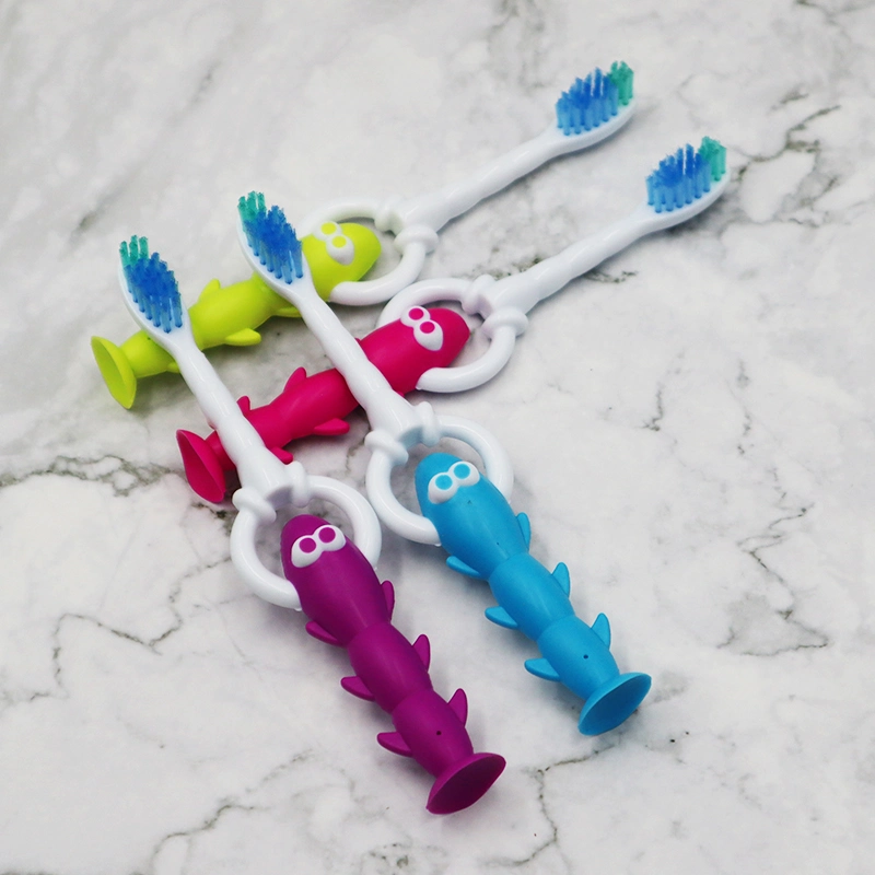 Wholesale/Supplier Child/Kids Professional Oral Care Soft Bristles/Suction Cup Cute Toothbrush