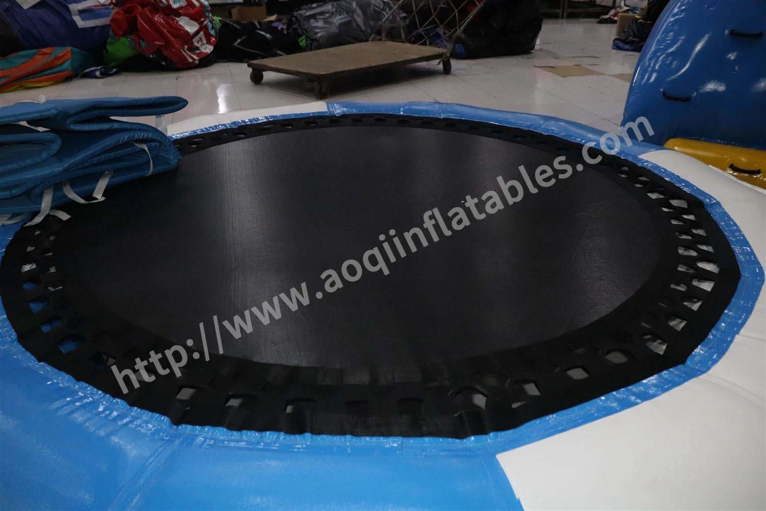 PVC Tarpaulin Floating Water Inflatable Bungee Trampoline for Sale (AQ3409)