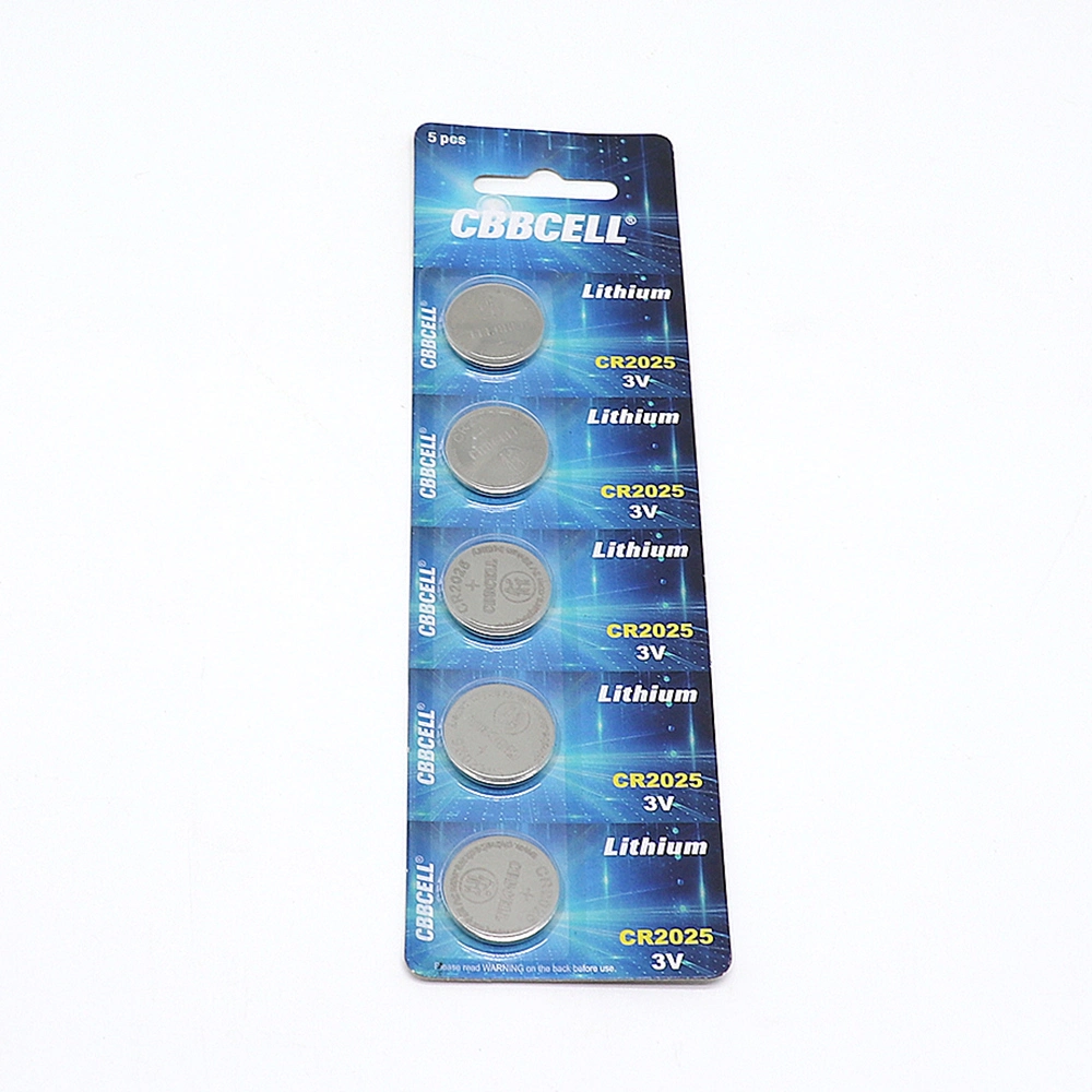 Cbbcell Cr2025 Li-Mno2 Coin Cell Battery Pack