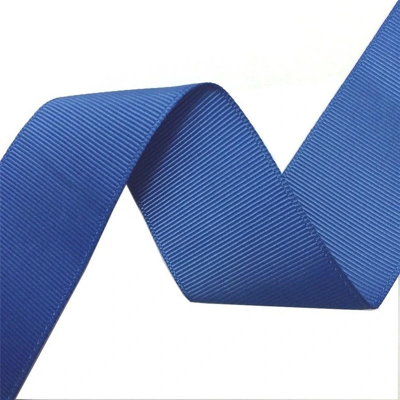 Factory Wholesale Solid Custom 196 Colors 3-100mm 100% Polyester Grosgrain Ribbon for Packing