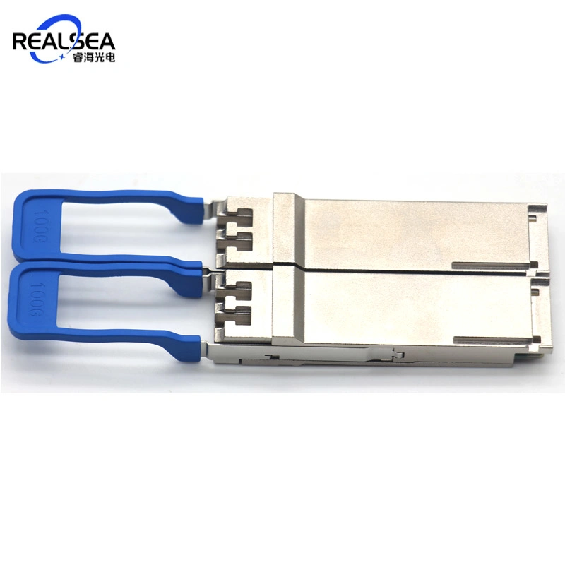 Módulos SFP Qsfp28 de alta densidad 100g SR4 150m LR4 10km Precio del módulo transceptor de fibra óptica de modo único