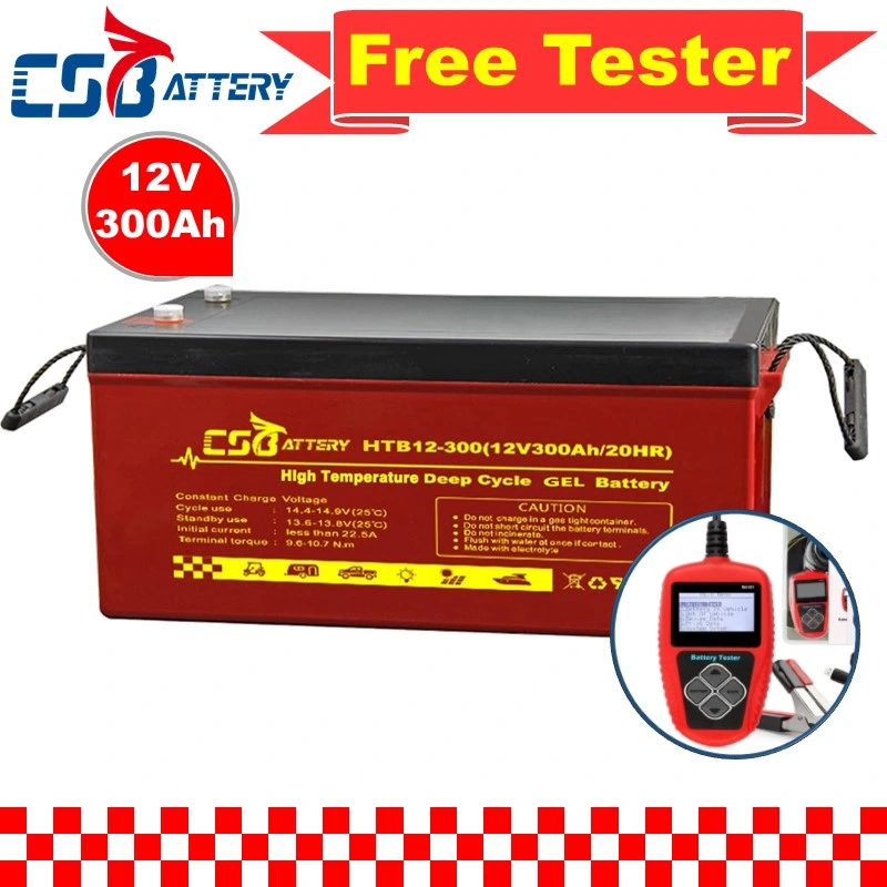 Csbattery 12V300ah High Temperature Gel Bateria for Power-Bank/Electric-Vehicle/Power/Pump/Solar/Ali