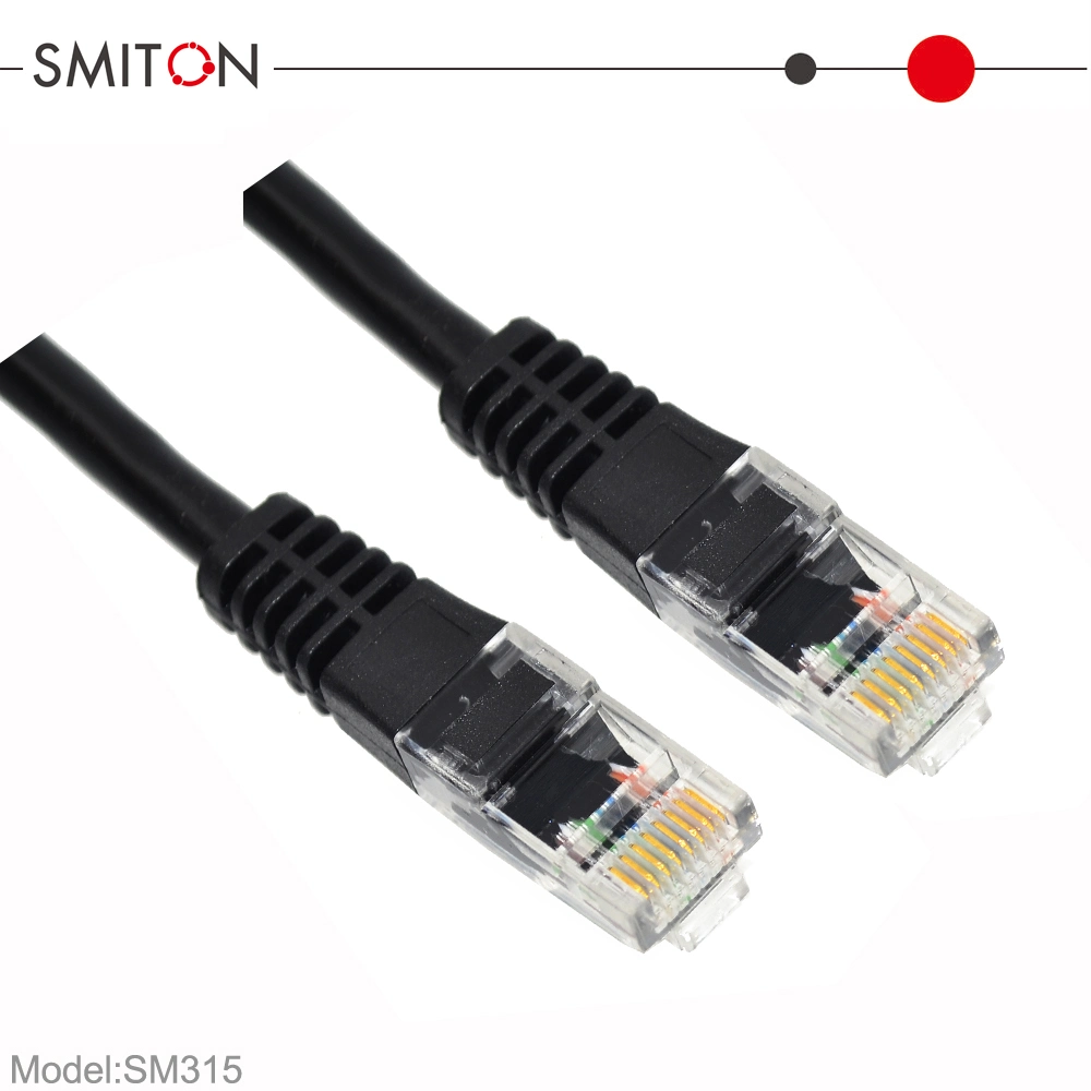 Customized Length RJ45 Cat5e Computer Communication Cable Twisted 4pair Copper Network Ethernet Cable